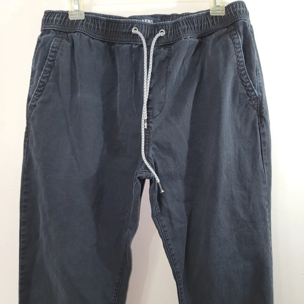 Aeropostale Indigo Blue Cotton Joggers Medium Unisex Aero Classic Pockets
